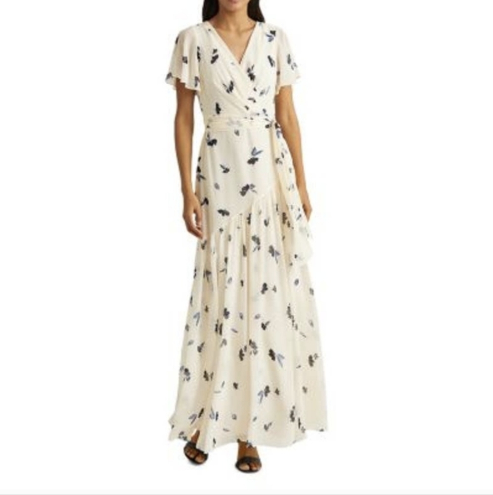 Ralph Lauren flutter sleeve dress - Picture 2 of 13